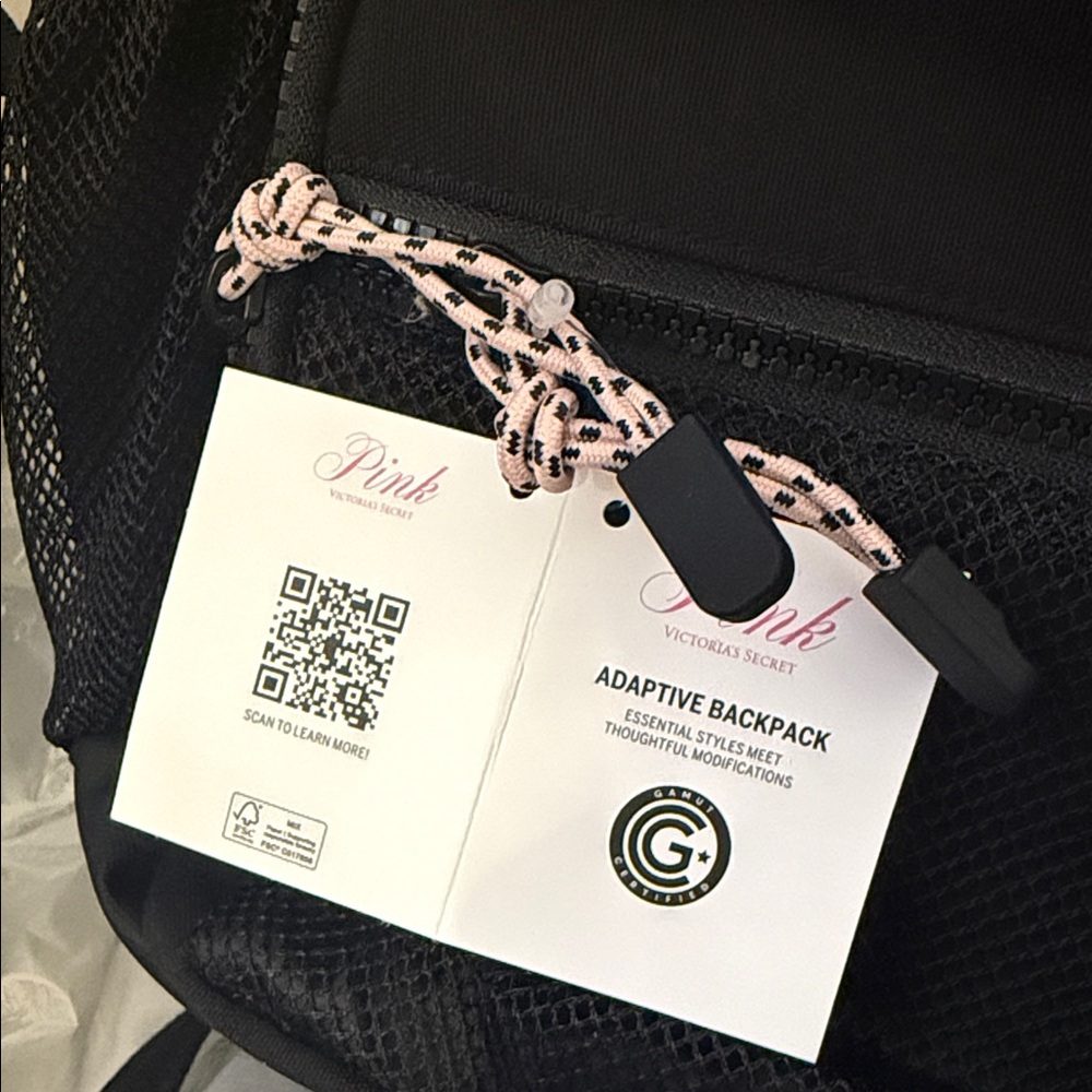 PINK Victoria's Secret Black Adaptive bagpack - Picture 4 of 7
